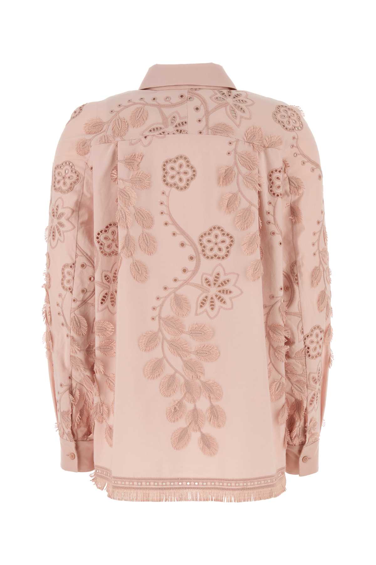 ALBERTA FERRETTI Chic Pink Poplin Shirt for Women