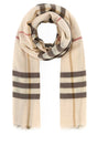 BURBERRY Giant Check Wool Scarf for Women