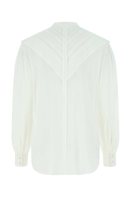 CHLOE Ivory Crepe Blouse