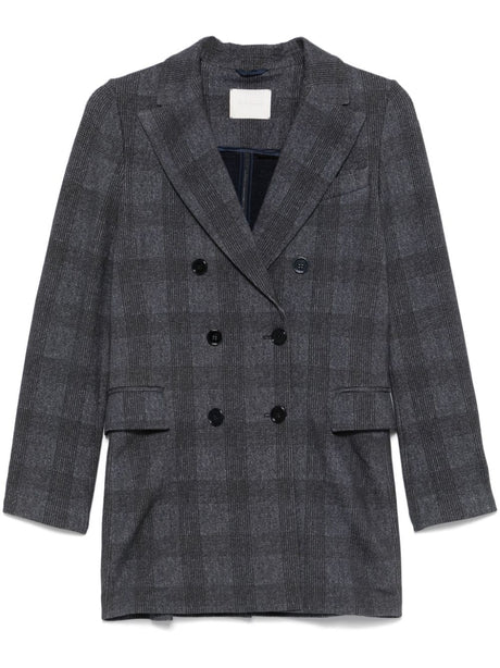 CIRCOLO 1901 Double-Breasted Check Pattern Jacket for Women