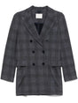 CIRCOLO 1901 Double-Breasted Check Pattern Jacket for Women