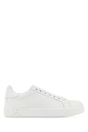 DOLCE & GABBANA Luxe Leather Portofino Sneakers for Women