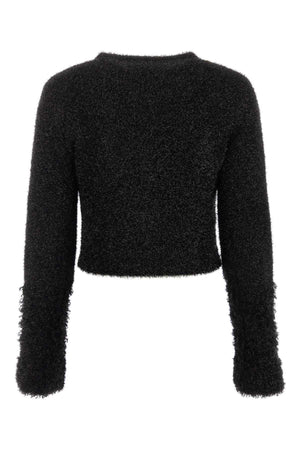 PACO RABANNE Chic Black Viscose Blend Cardigan for Women