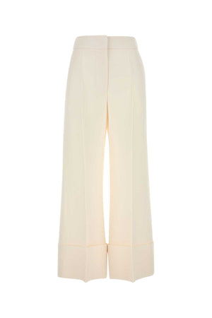 VALENTINO GARAVANI Ivory Wool Blend Pants for Women