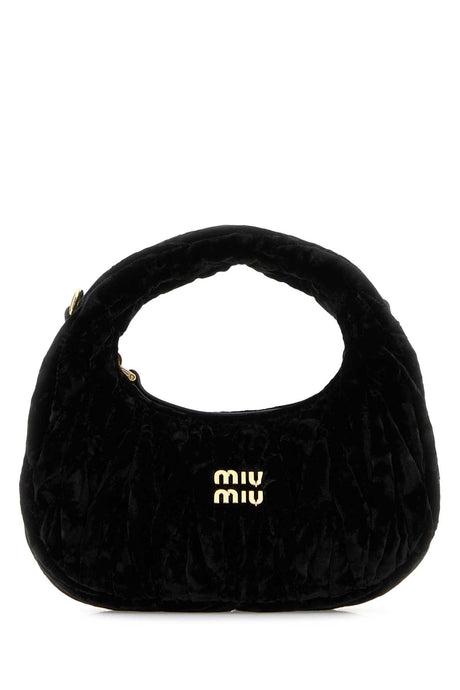 MIU MIU Chic Black Velvet Mini Handbag