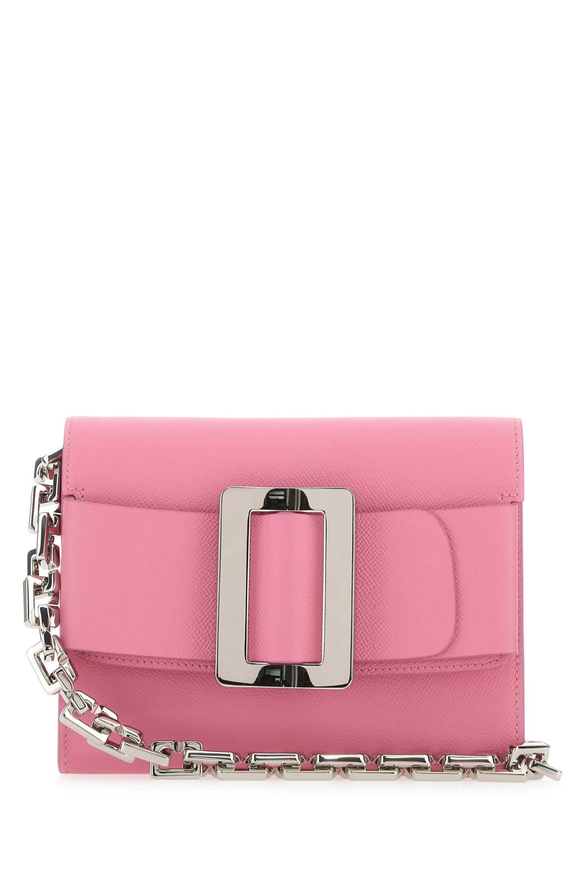 BOYY Mini Pink Leather Buckle Travel Shoulder Handbag