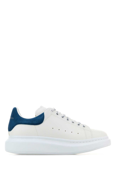 ALEXANDER MCQUEEN Men's Premium Leather Sneakers with Suede Accent