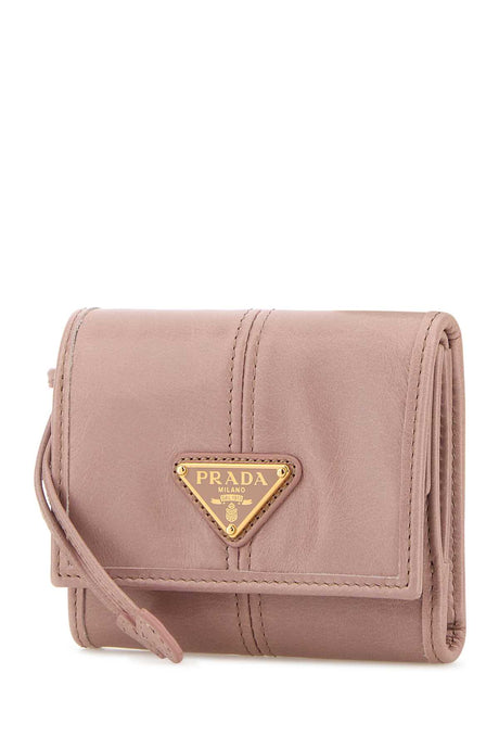 PRADA Mini Leather Wallet in Chic Pink