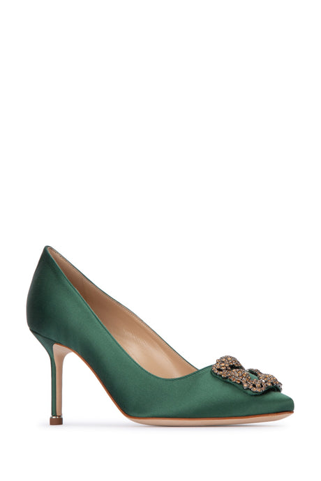 MANOLO BLAHNIK Elegant Satin Pumps for Women