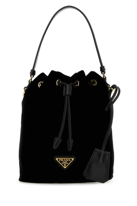 PRADA Velvet Mini Bucket Handbag