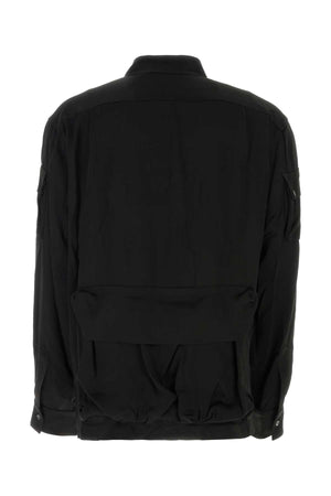 BOTTER Elegant Black Satin Shirt for Men