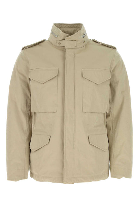 TEN C Sand Polyester Blend Mini Jacket for Men