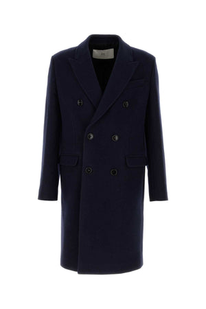 AMI Midnight Blue Wool Jacket for Men