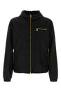 VERSACE Sleek Black Nylon Jacket for Men