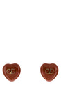 VALENTINO GARAVANI Mini Enamel and Metal Coeur Royal Earrings