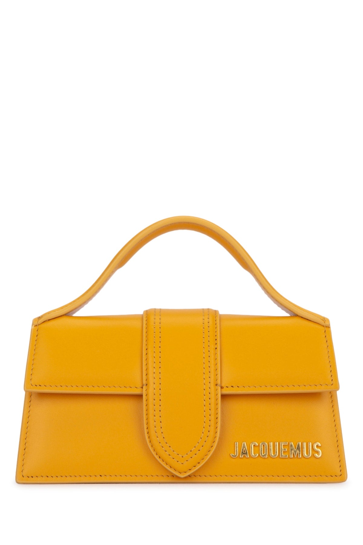 JACQUEMUS Mini Leather Handbag in Dark Orange