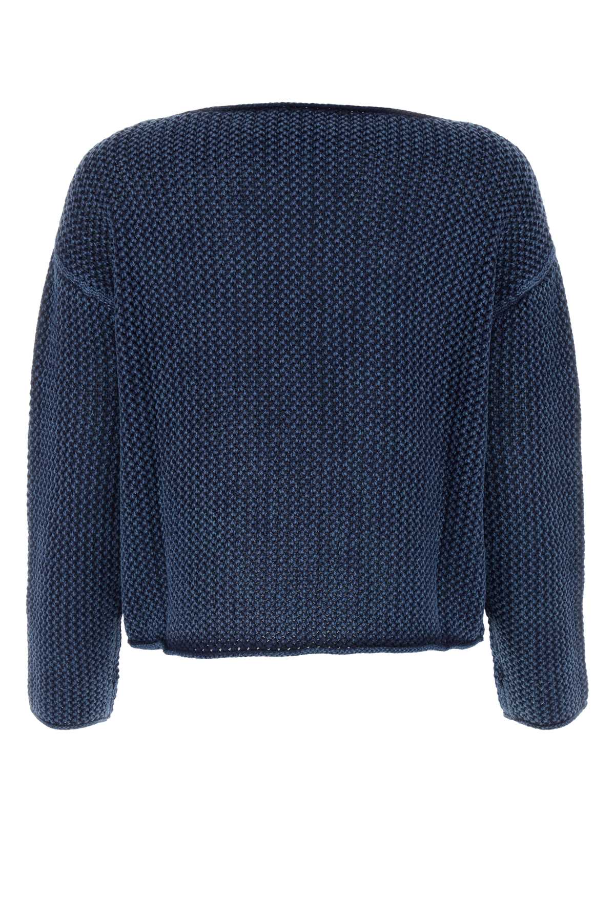 POLO RALPH LAUREN Classic Blue Cotton Sweater for Women