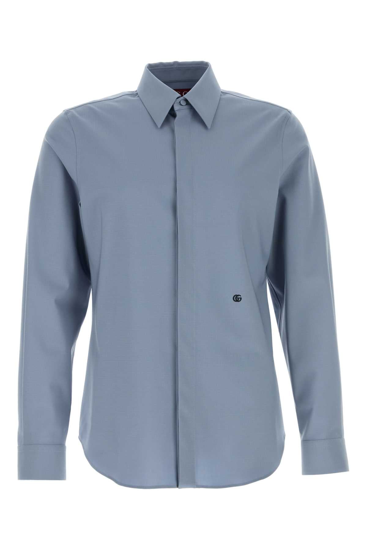 GUCCI Soft Stretch Wool Shirt for Men - 25S Collection