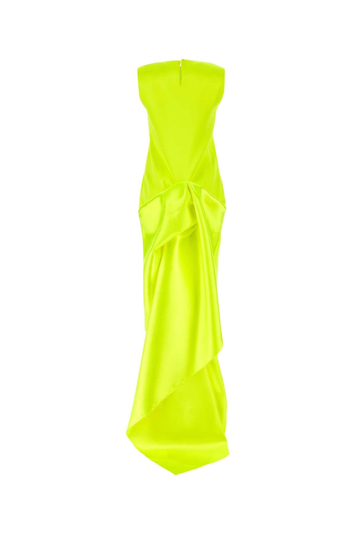 SPORTMAX Vibrant Yellow Midi Dress for Women