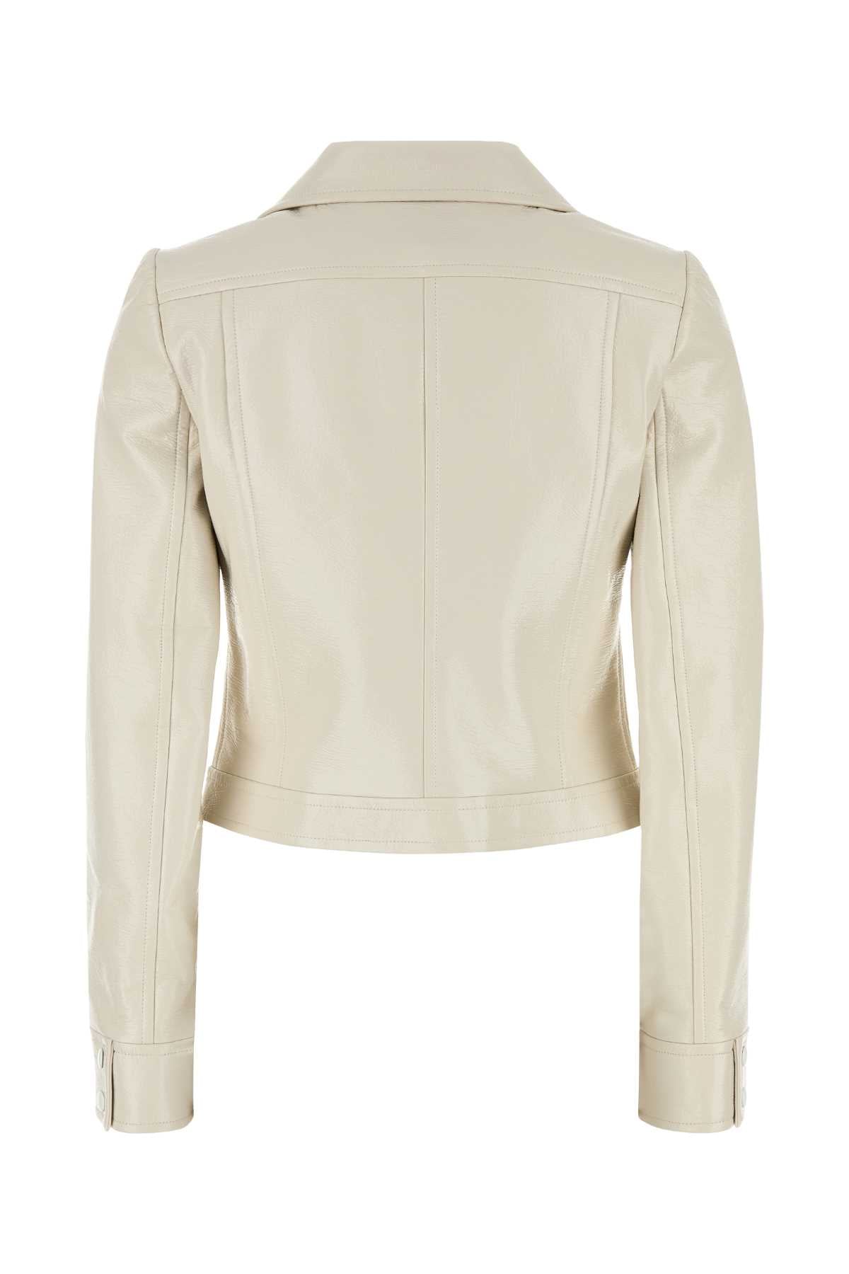 COURREGES Ivory Vinyl Blazer for Women