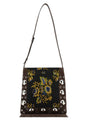 VALENTINO GARAVANI Embroidered Jacquard Mini Shoulder Handbag - Dimensions 28cm x 30cm x 2cm