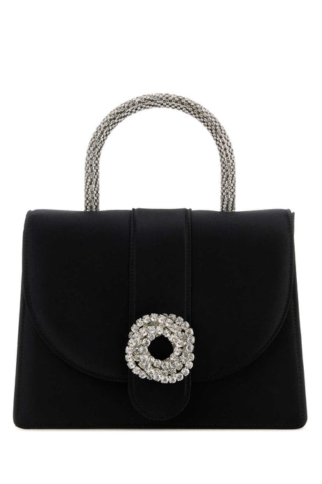 MACH&MACH Mini Black Satin Galaxy Handbag