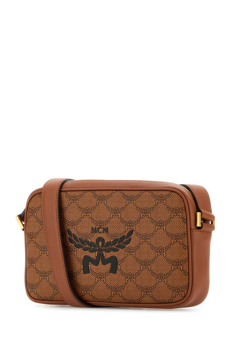 MCM Mini Printed Canvas Crossbody Handbag