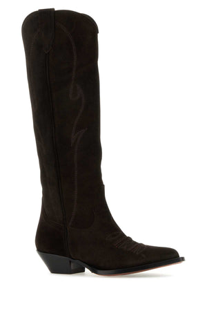 SONORA Brown Suede Rancho Mini Boots