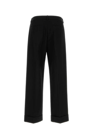 VALENTINO GARAVANI Sophisticated Black Wool Pants for Men