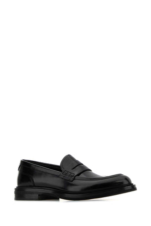 DOLCE & GABBANA Elegant Black Leather Loafers for Men