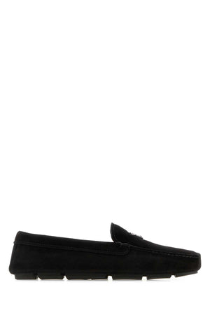 PRADA Classic Black Suede Loafers for Men