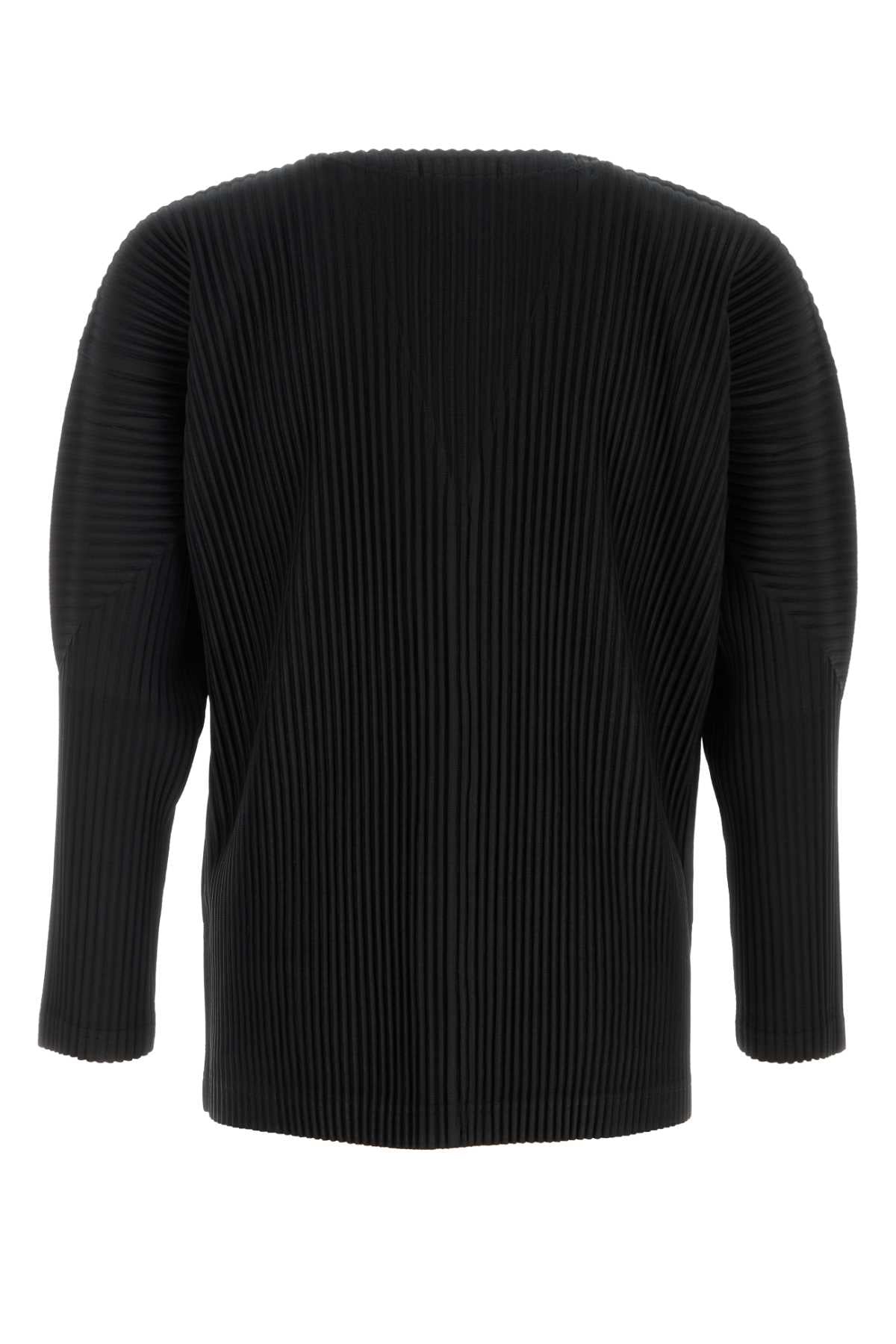 HOMME PLISSE' ISSEY MIYAKE Stylish Black Cardigan for Men