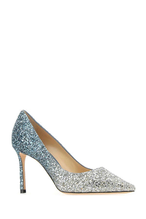 JIMMY CHOO Embellished Fabric Mini Pumps 85mm