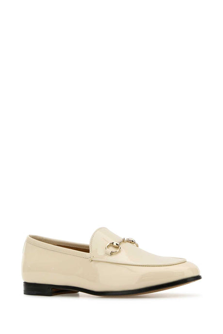 GUCCI Ivory Leather Loafers for Women