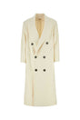 AMI Ivory Wool Blend Oversized Jacket