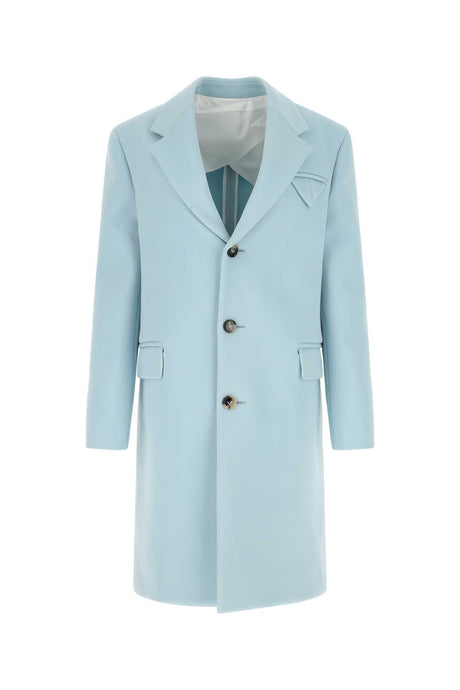 BOTTEGA VENETA Pastel Light-Blue Tricotine Jacket for Women