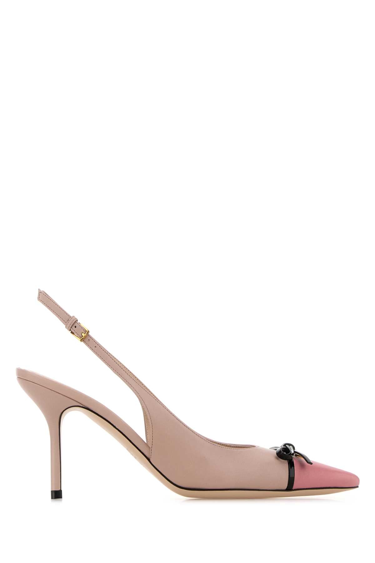 VALENTINO GARAVANI Stylish Leather VLogo Pumps with 8 cm Heel