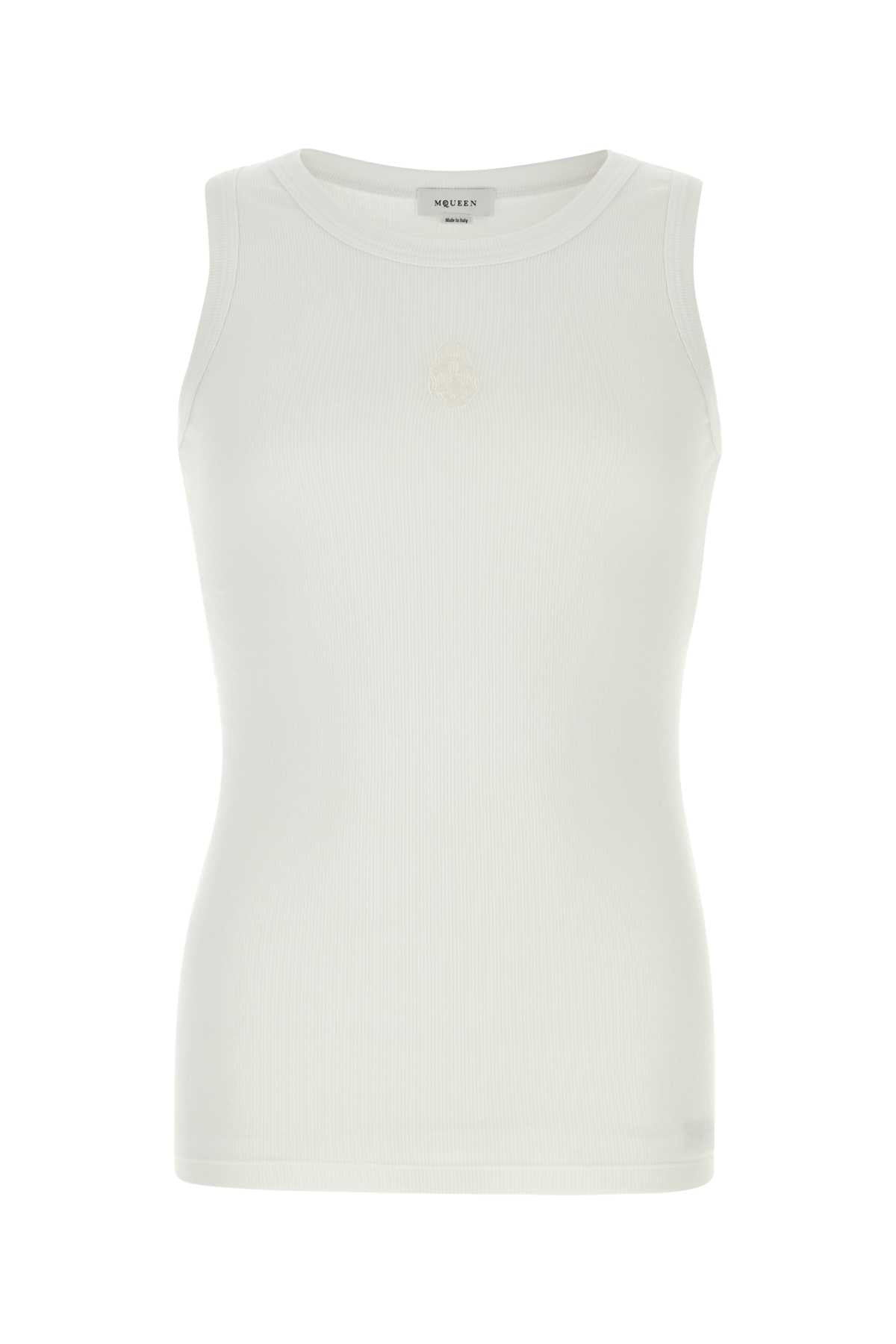 ALEXANDER MCQUEEN Stretch Cotton Tank Top