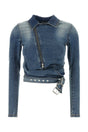 Y PROJECT Distressed Stretch Denim Jacket for Women