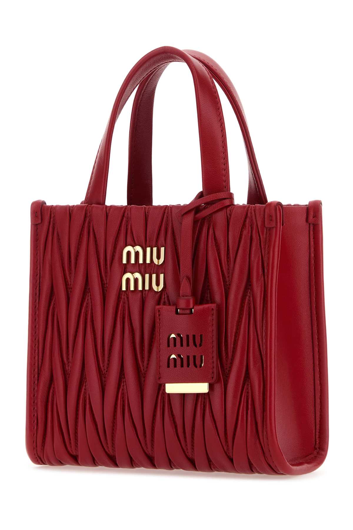 MIU MIU Mini Red Nappa Leather Handbag