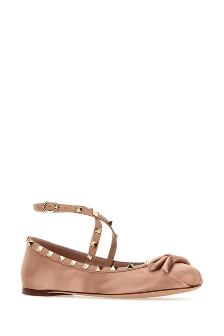 VALENTINO GARAVANI Satin Rockstud Ballerinas for Women