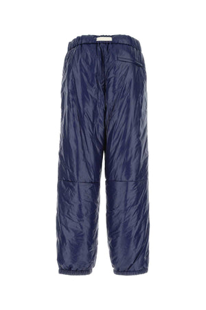 JIL SANDER Men's Lightweight Blue Nylon Joggers