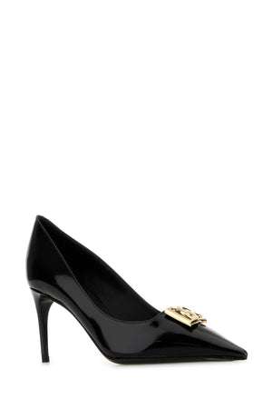 DOLCE & GABBANA Chic Black Leather Lollo Pumps with 6cm Heel Height