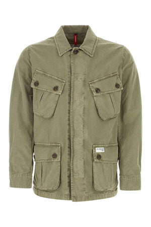 FAY Sage Green Cotton Jungle Jacket