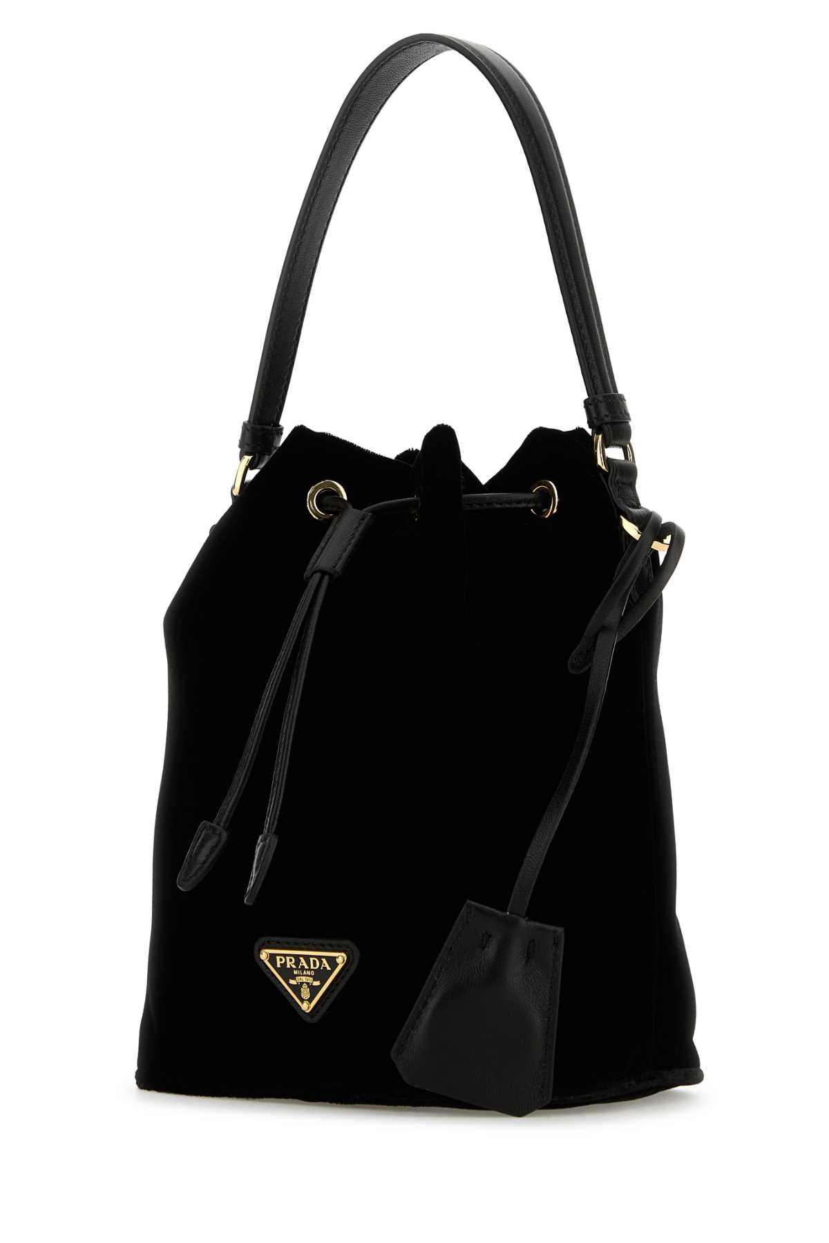 PRADA Velvet Mini Bucket Handbag