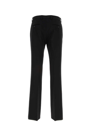 DOLCE & GABBANA Elegant Black Wool Pants for Men