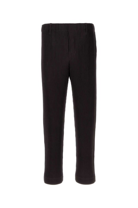 HOMME PLISSE' ISSEY MIYAKE Elevated Pleated Pant for Men - Aubergine