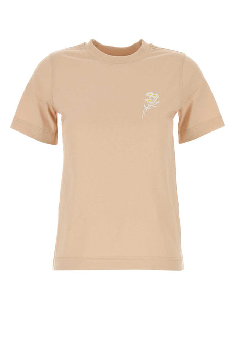 BURBERRY Peach Cotton T-Shirt for Women