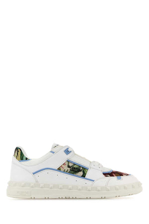 VALENTINO GARAVANI Two-tone Leather Freedots Sneakers for Men