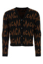 MCM Embroidered Cashmere Blend Cardigan